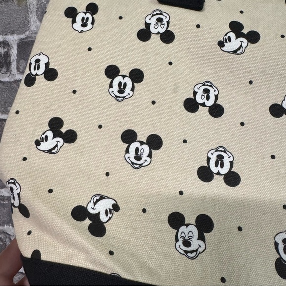 NEW Disney Store Mickey Mouse Expressions Cotton Canvas Tote Bag - Picture 4 of 11